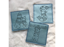 Stickdatei ITH - Blanko Untersetzer